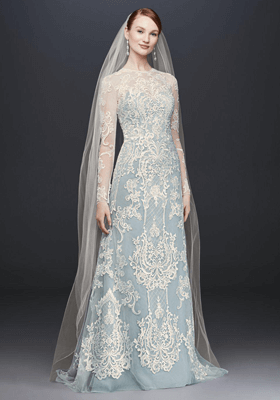 something blue wedding dress