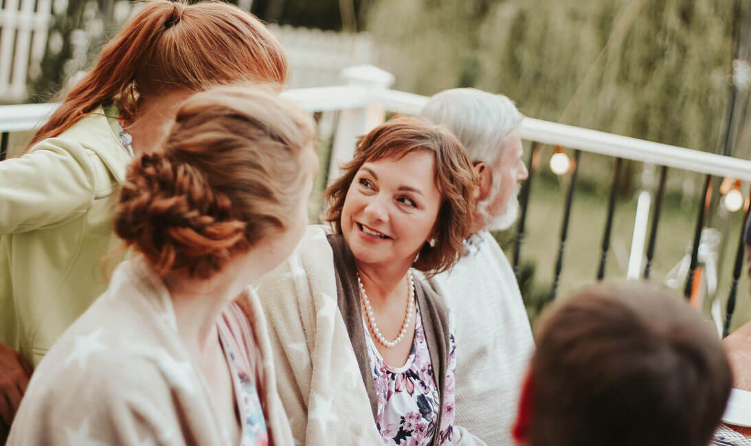 speaking with the aged people