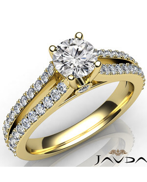 split shank cathedral engagement ring