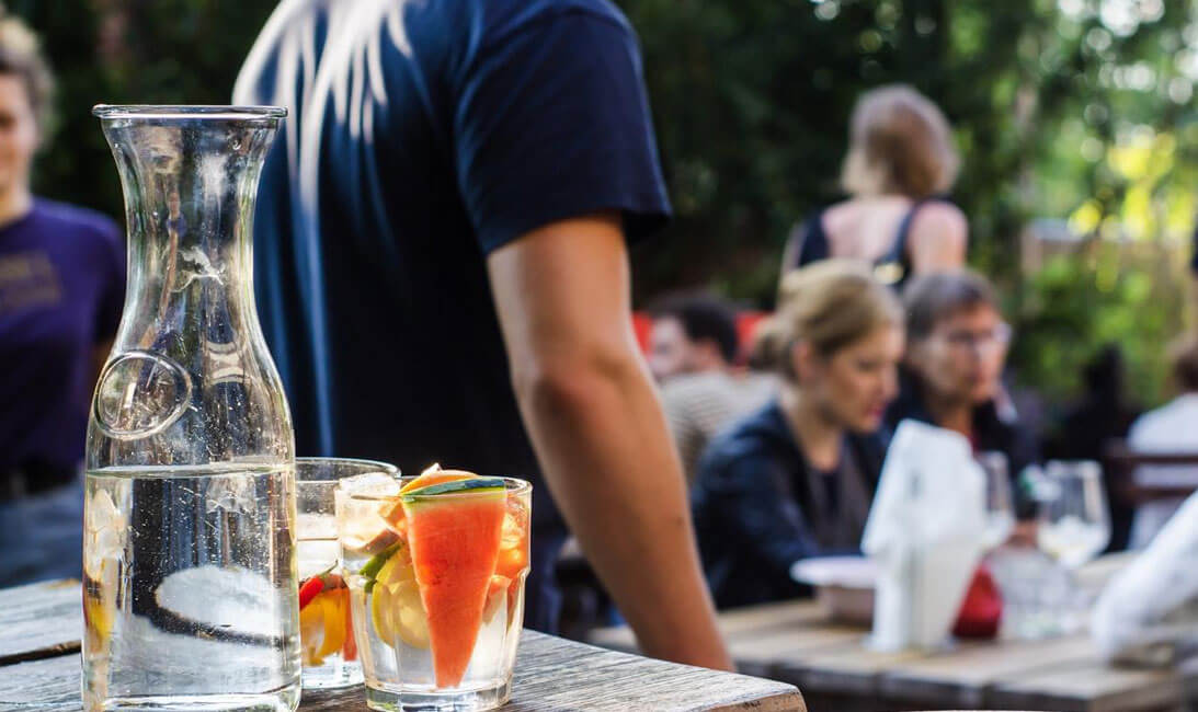 they never sit down at a place