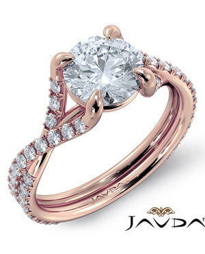 twisted cathedral engagement ring