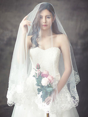 why do brides wear blusher veils