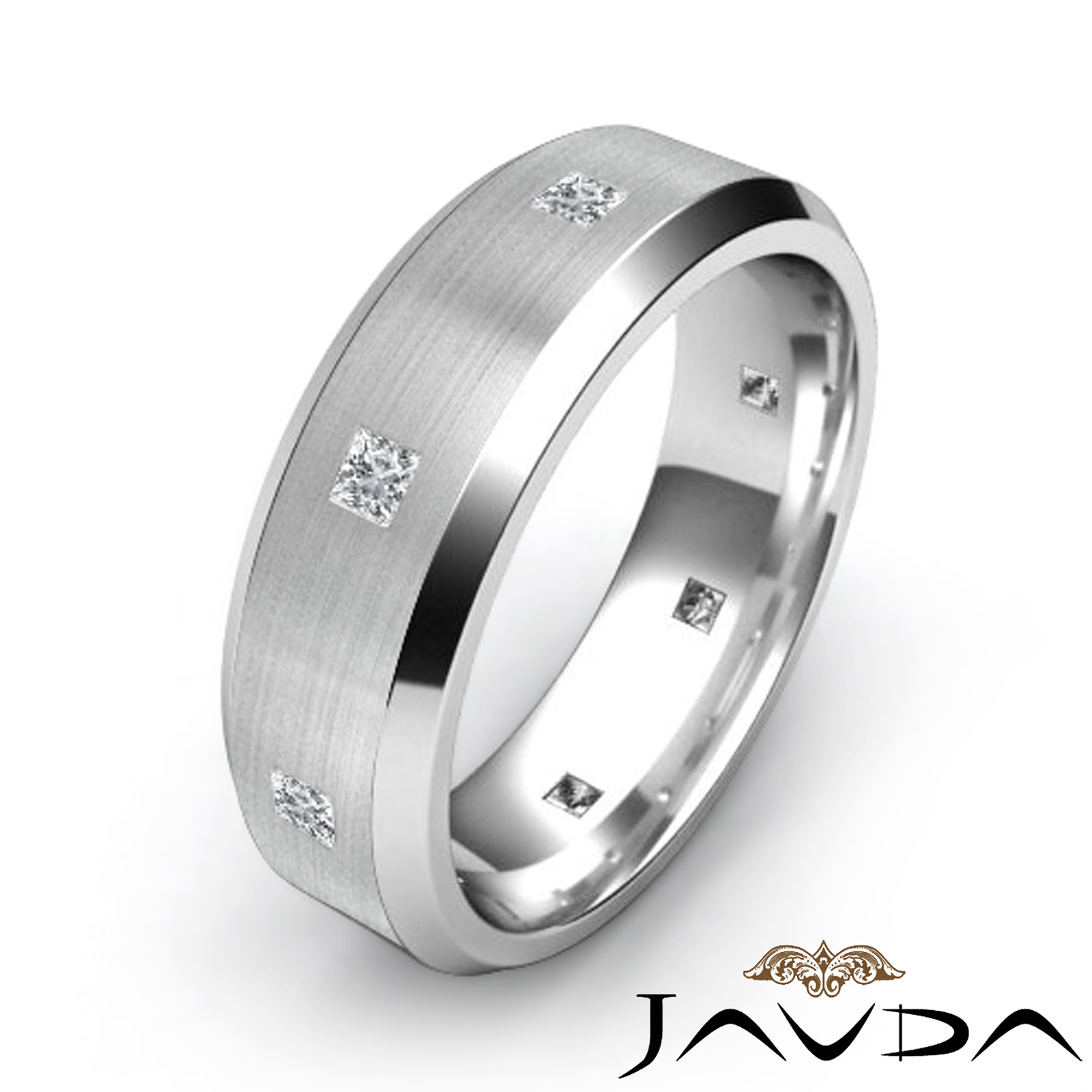 Mens Wedding Rings Brushed Platinum | lupon.gov.ph