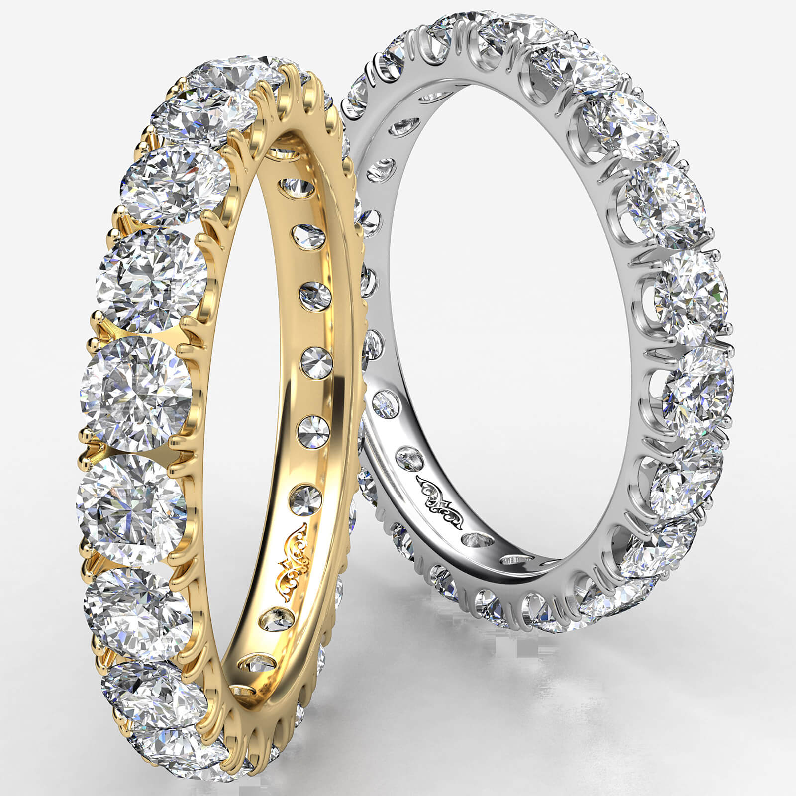 Vintage Art Deco Engagement Bridal Ring 2.95Ct Round Diamond 14K White Gold Over