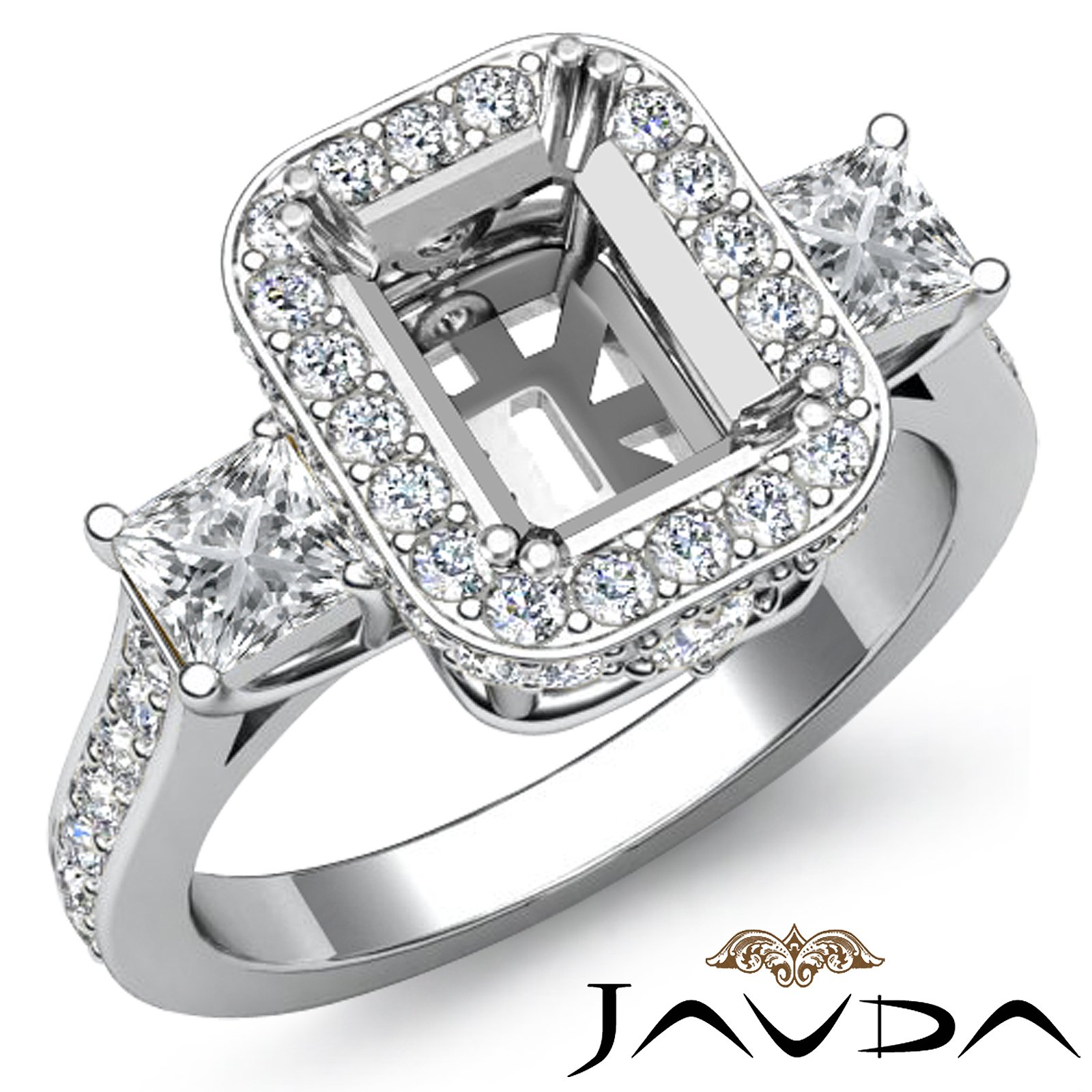 0.91 Carat Cushion Cut Solitaire Diamond Engagement Ring GIA Certified H-I Color VVS1 Clarity Center Stones