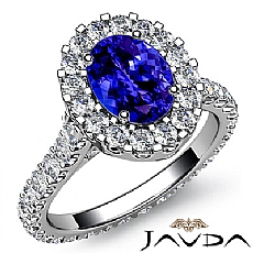 Flower Petal Basket Eternity diamond Ring 18k Gold White