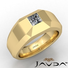 Princess Diamond Mens Wedding Band Ring 14k Gold Yellow (0.5Ct. tw.)