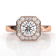 diamond Ring 14k Rose Gold