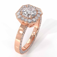  diamond Ring 14k Rose Gold