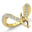 0.35Ct Diamond Fashion Engagement Ring Marquise Semi Mount 18k Yellow Gold - javda.com 
