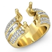 1.15Ct Round Baguette Diamond Engagement Setting Ring 14k Yellow Gold - javda.com 