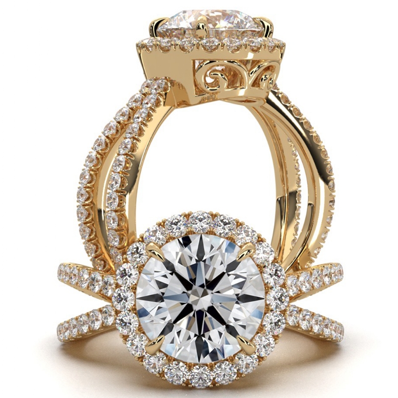  diamond Ring 14k Gold Yellow