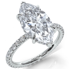  diamond Ring 14k Gold White