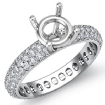 1.5Ct Diamond Engagement Ring Classic Round Semi Mount 14k White Gold - javda.com 