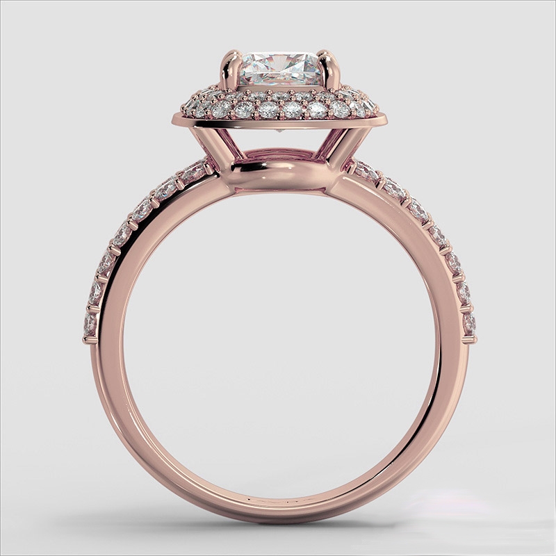  diamond Ring 14k Rose Gold