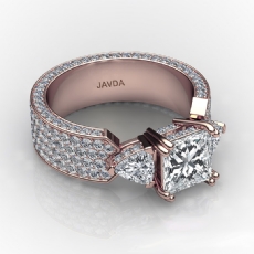  diamond Ring 14k Rose Gold