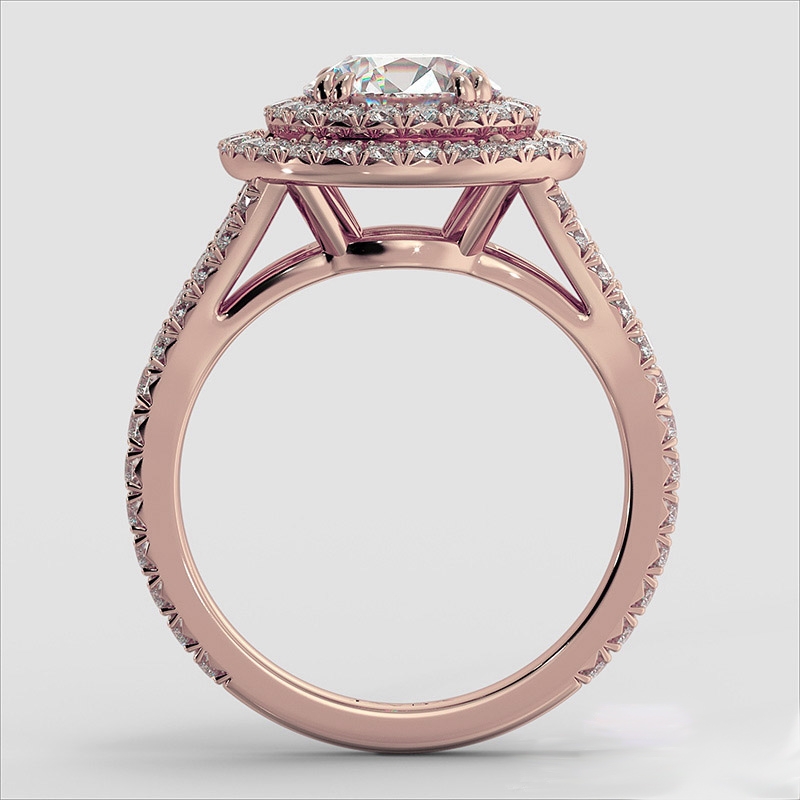  diamond Ring 14k Rose Gold