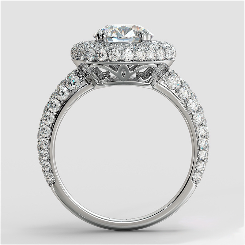  diamond Ring 14k Gold White