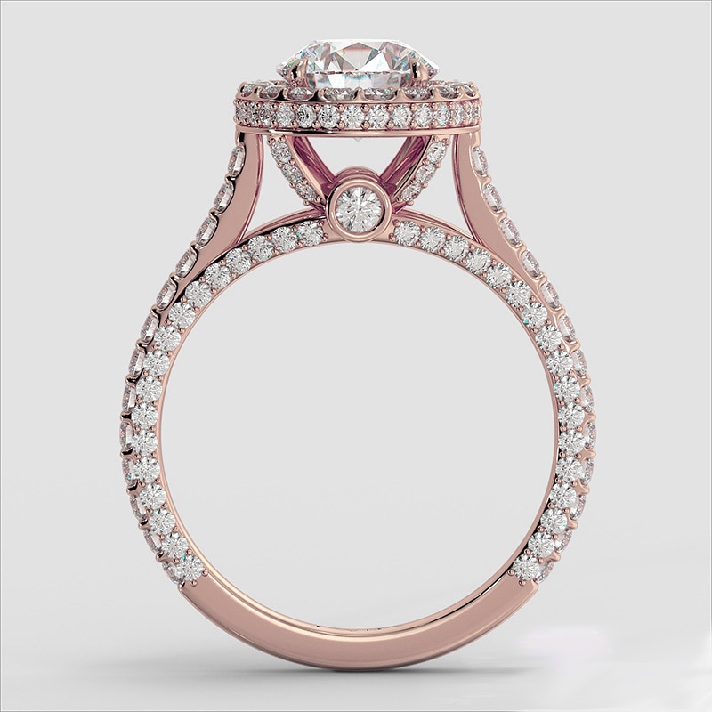  diamond Hot Deals 18k Rose Gold