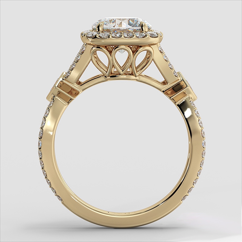  diamond Ring 14k Gold Yellow