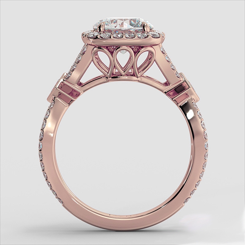  diamond Ring 14k Rose Gold