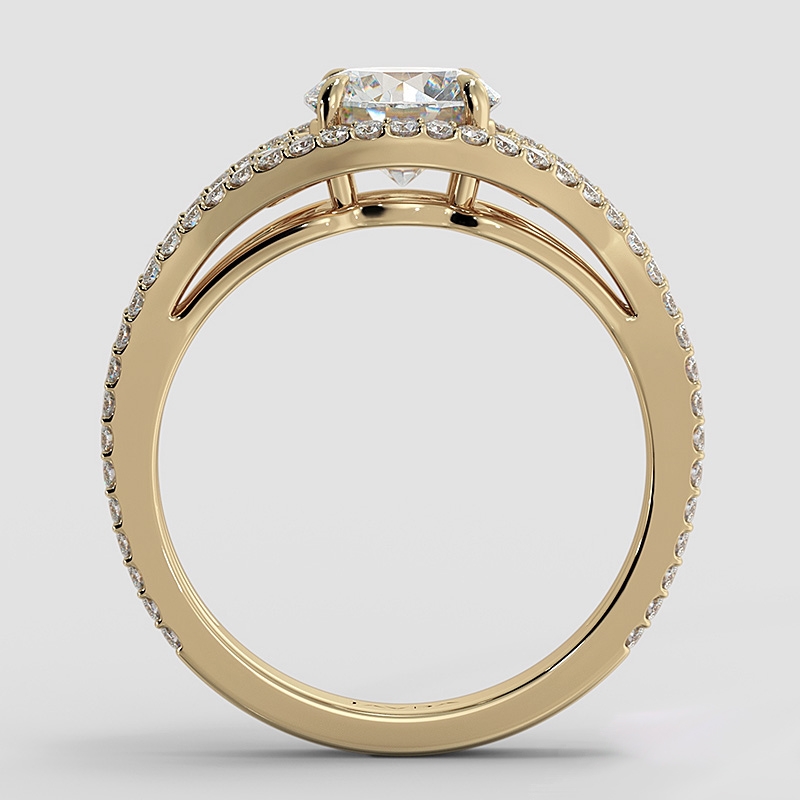  diamond Ring 14k Gold Yellow