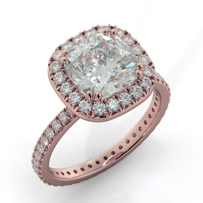  diamond Ring 18k Rose Gold