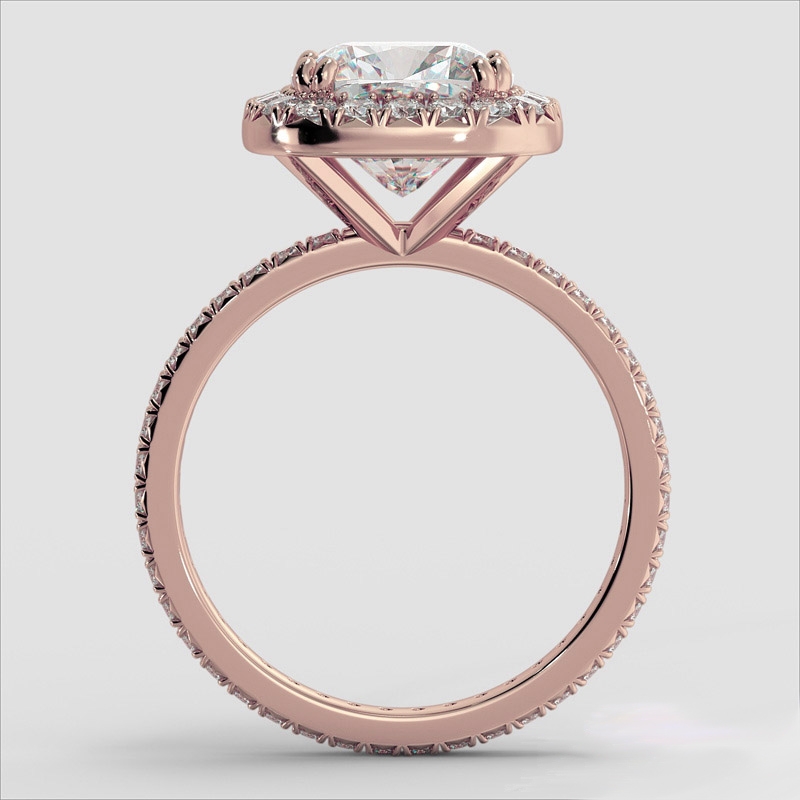  diamond Ring 18k Rose Gold