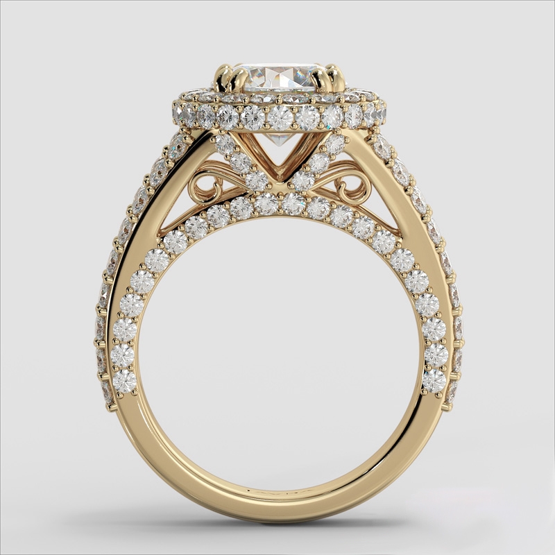  diamond Ring 14k Gold Yellow