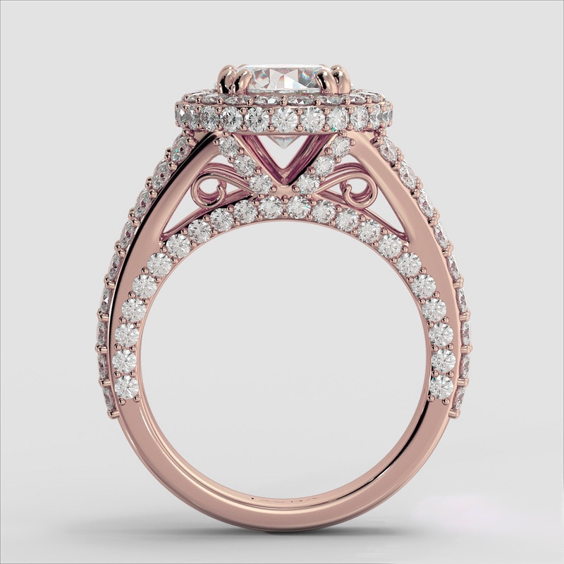  diamond Ring 14k Rose Gold