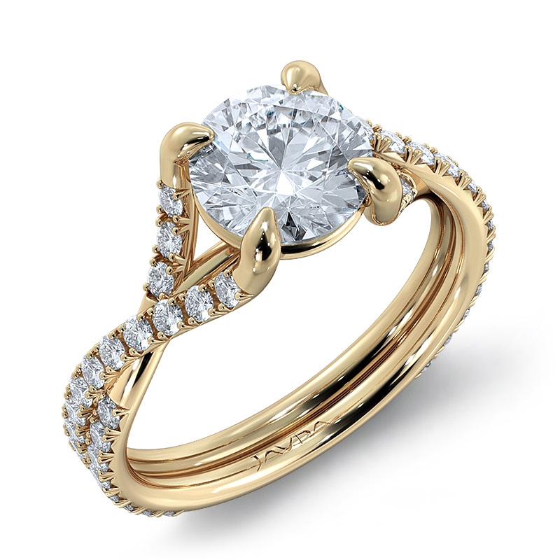 diamond Ring 14k Gold Yellow
