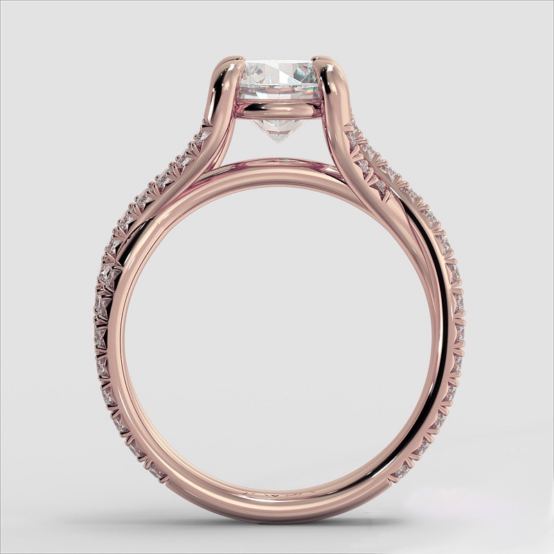  diamond Ring 14k Rose Gold
