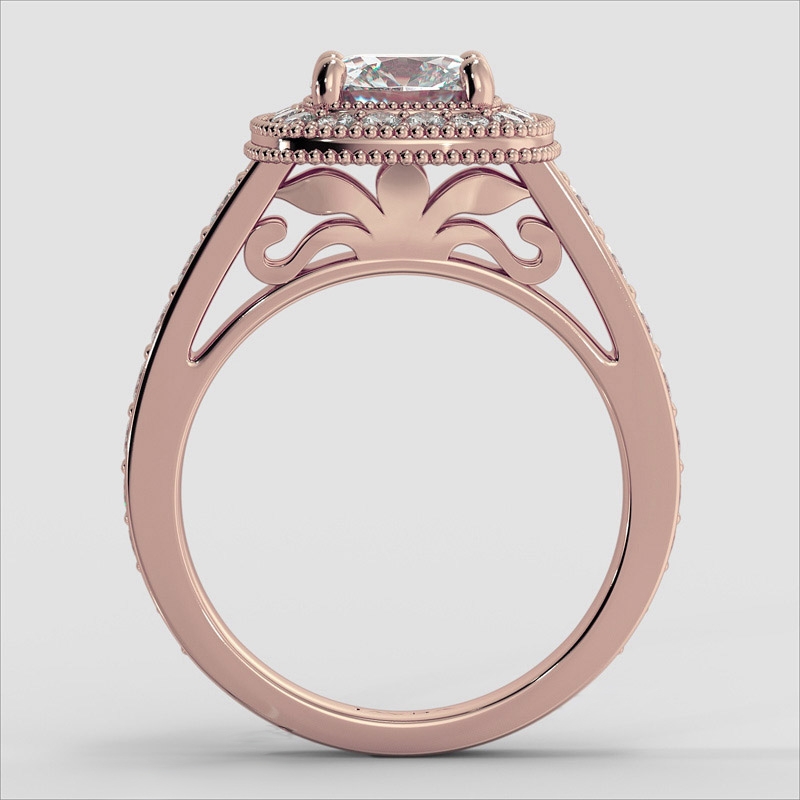  diamond Ring 14k Rose Gold
