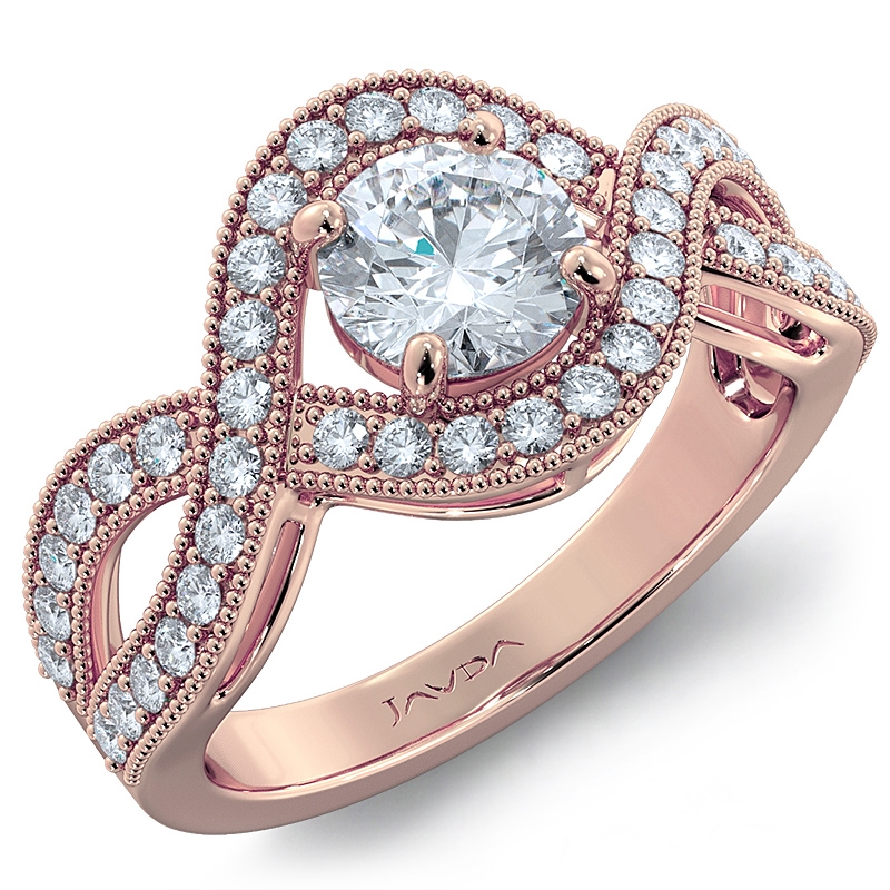  diamond Ring 14k Rose Gold