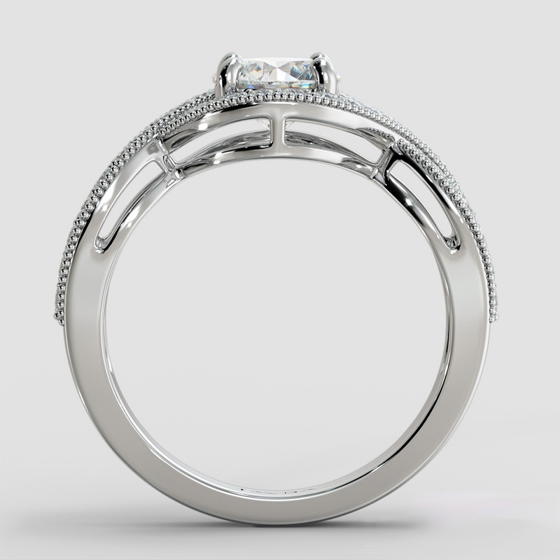  diamond Ring 14k Gold White