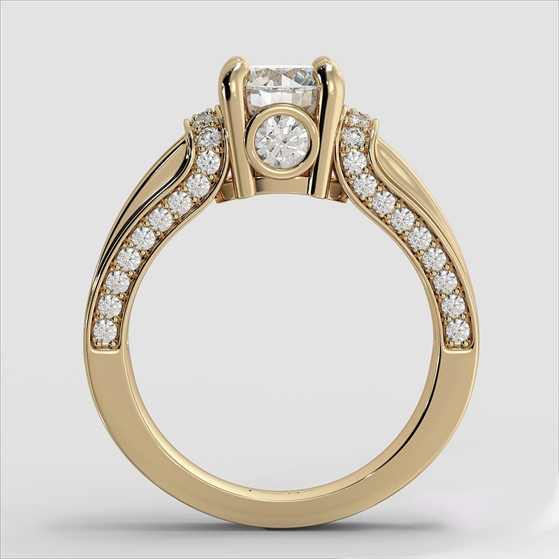  diamond Ring 14k Gold Yellow