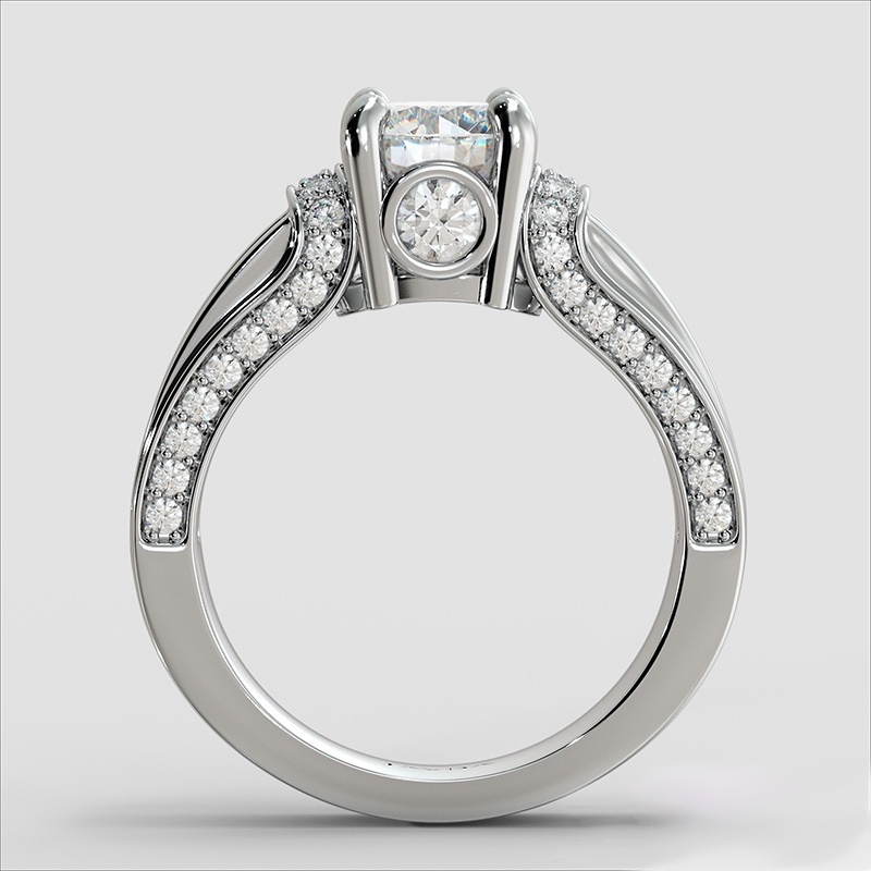  diamond Ring 14k Gold White