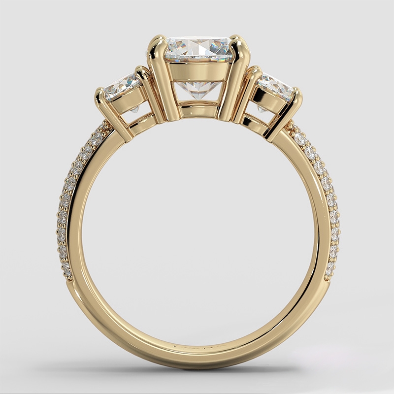  diamond Ring 18k Gold Yellow