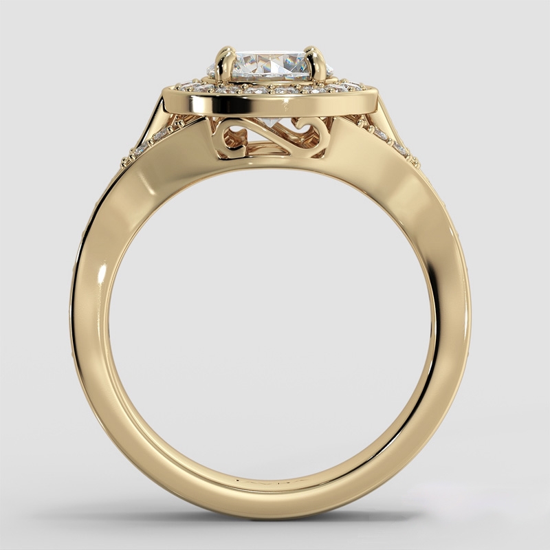  diamond Ring 14k Gold Yellow