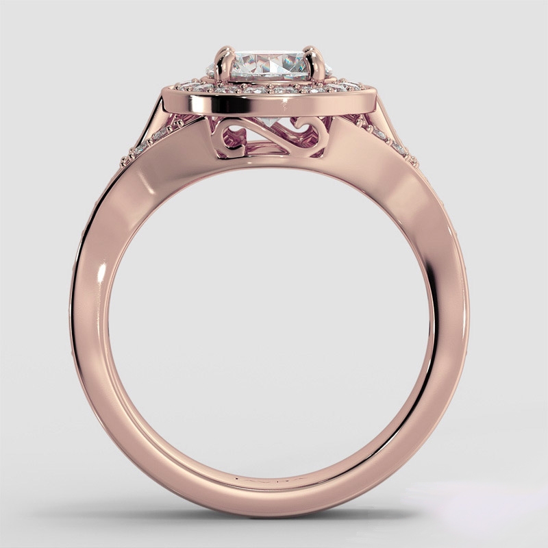  diamond Ring 14k Rose Gold