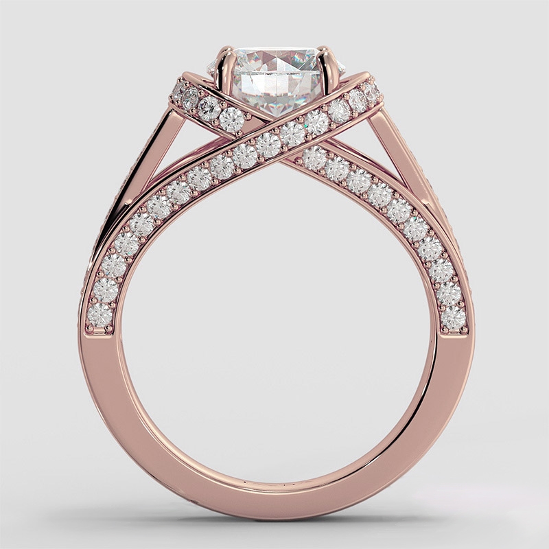  diamond Ring 14k Rose Gold