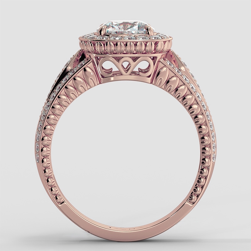  diamond Ring 14k Rose Gold