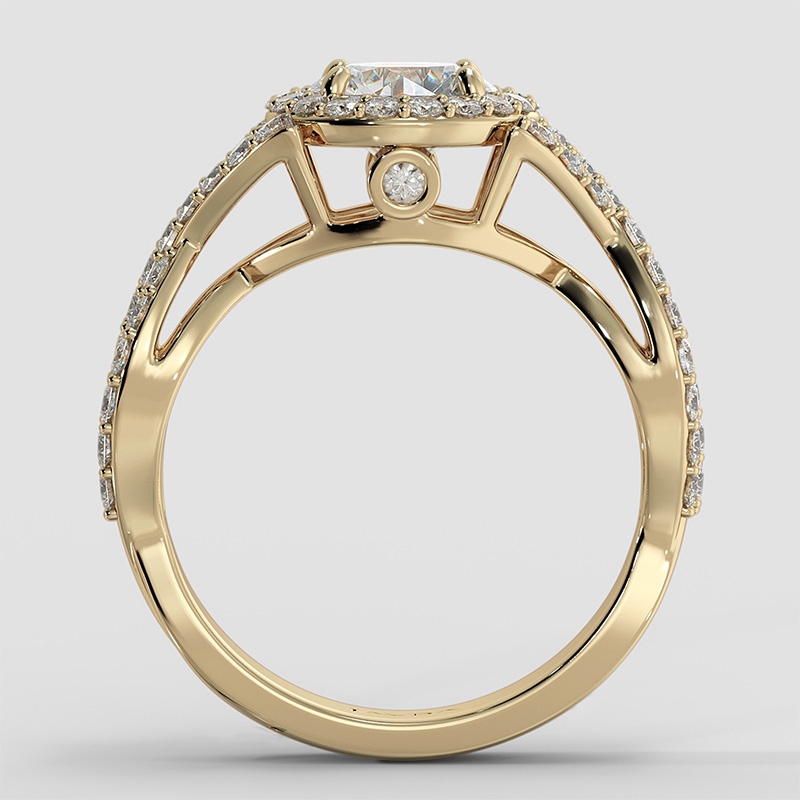  diamond Ring 14k Gold Yellow