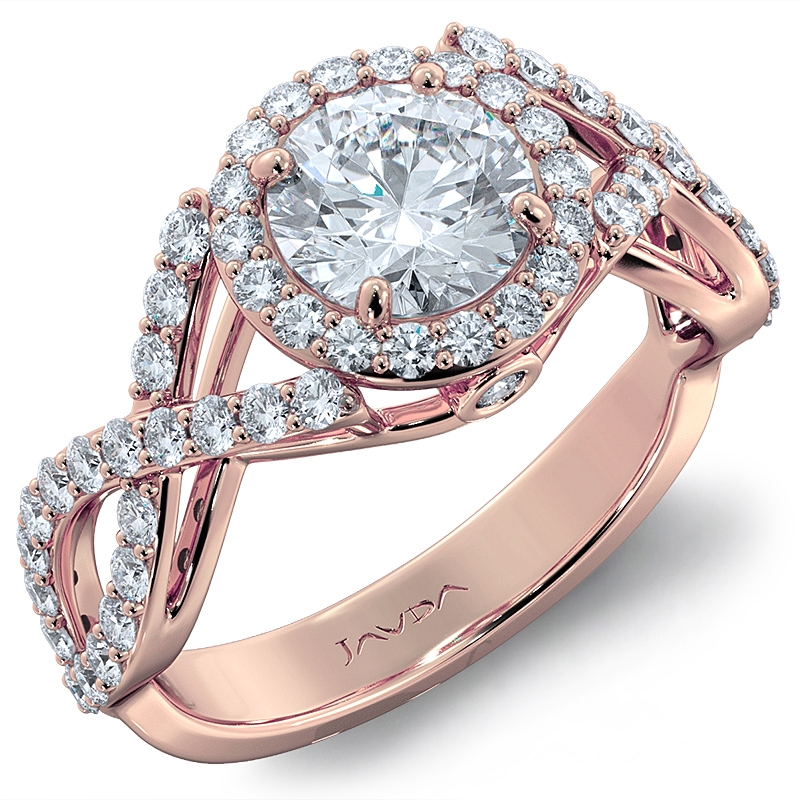  diamond Ring 14k Rose Gold