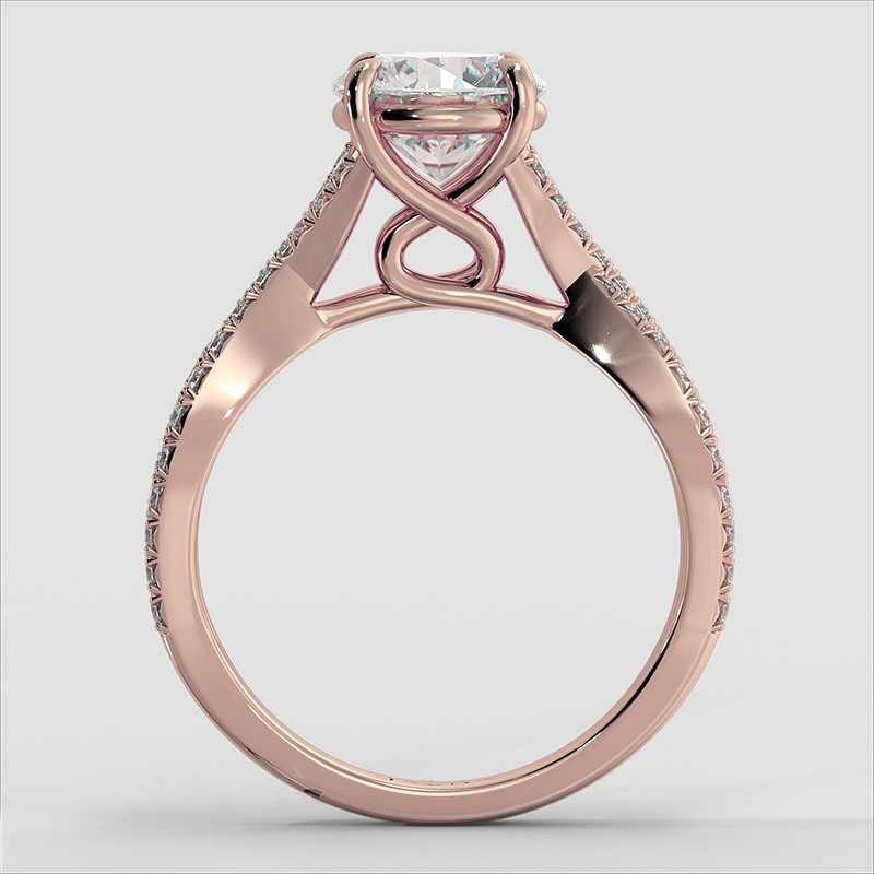  diamond Ring 14k Rose Gold