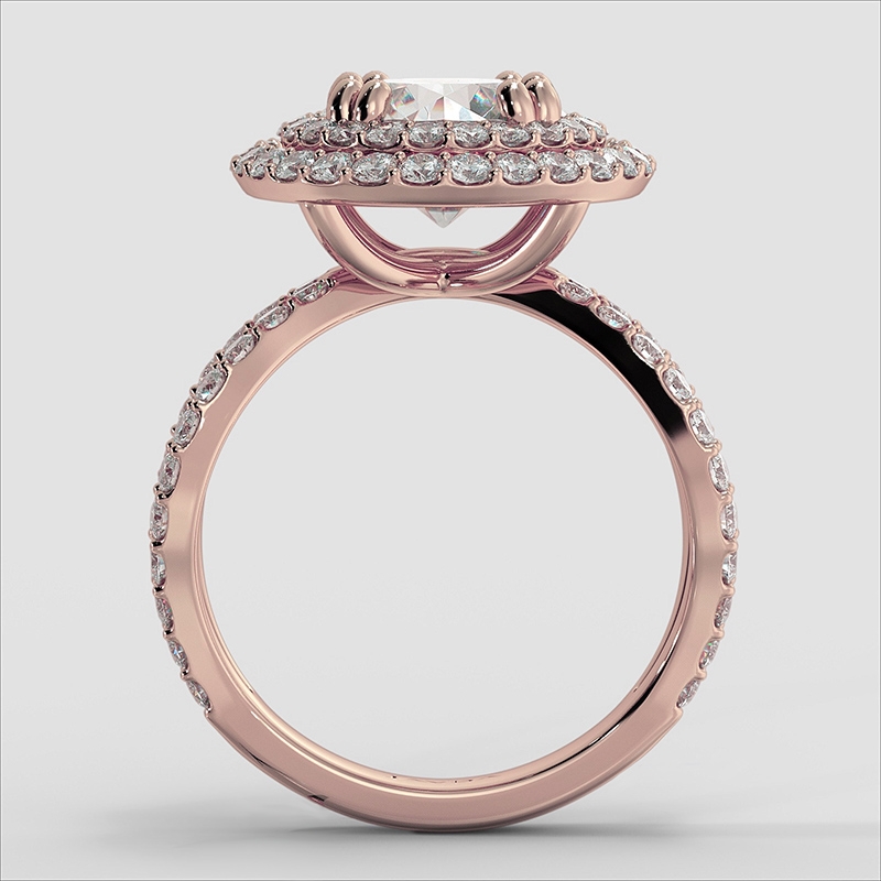  diamond Ring 14k Rose Gold
