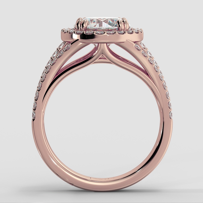  diamond Ring 14k Rose Gold