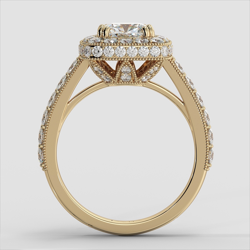  diamond Ring 14k Gold Yellow