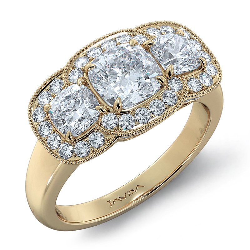  diamond Ring 18k Gold Yellow