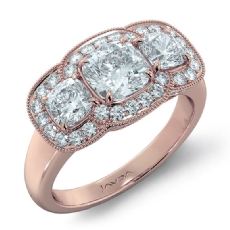  diamond Ring 14k Rose Gold